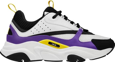 purple and yellow dior sneakers|dior white and gold sneakers.